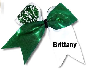 Maßgeschneiderte Starbucks Mystique Spandex Cheer Haarschleife  - Bild 1 von 1
