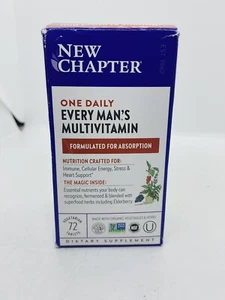 New Chapter One Daily Every Man’s Multivitamin 72 Tablets EXP 04/2026 READ!! - Picture 1 of 13