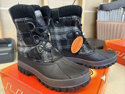 Botas Lugz para mujer talla 6M gris tormentoso negro carbón con cordones Foto 1 de 4
