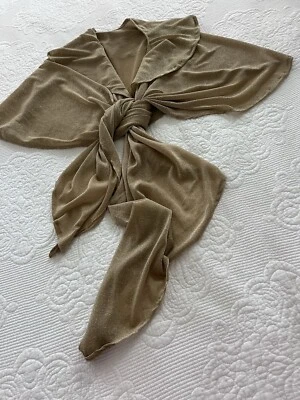 NWT Metallic gold Bandeau/shawl One Size Retail $48 - Image 1 of 4