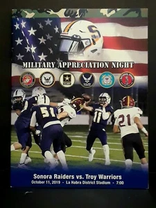 Sonora Raiders Vs, Troy Warriors High School Football Program 10-11-19 (So. Cal) - Picture 1 of 1