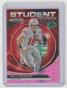 2024 Panini Prizm Draft Picks Will Howard Pink Pulsar refractor insert card /15 - Picture 1 of 2