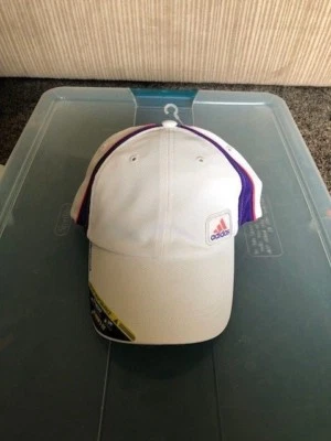 Gorra de atleta ADIDAS para mujer Climacool blanca/rosa/púrpura venta al por menor $20 Foto 1 de 2