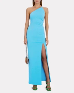 AUTÉNTICO Vestido Maxi Solace London The Petch en AZUL-LT UK 8/10 - Imagen 1 de 7