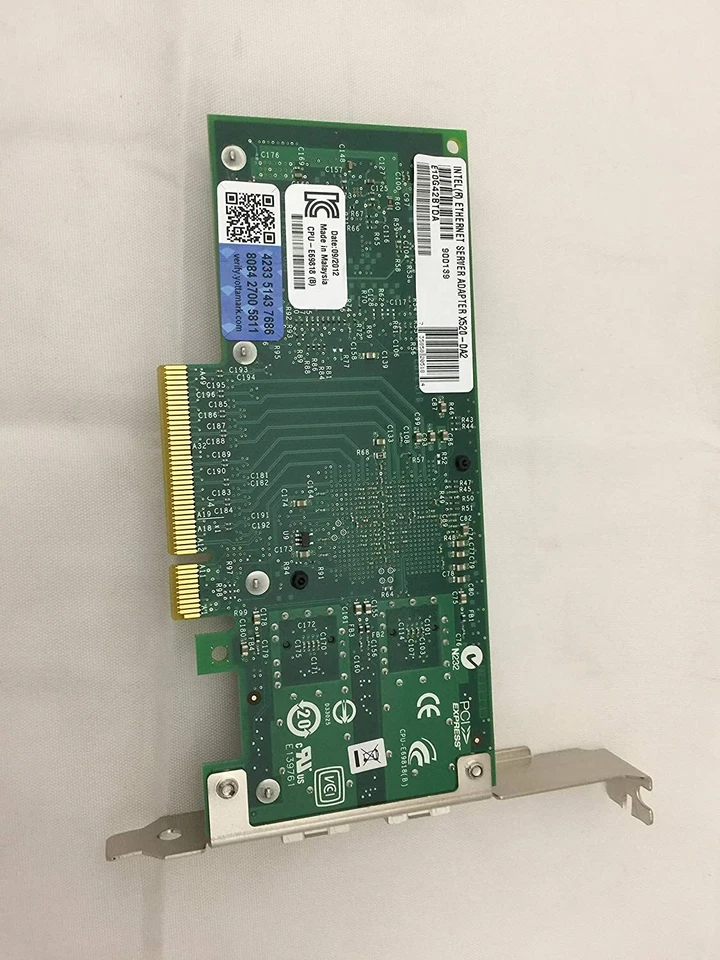 DELL Dual Port E10g42btda 10GbE PCI-e X520-DA2 Ethernet Server HIGH Adapter  - Image 1 of 1
