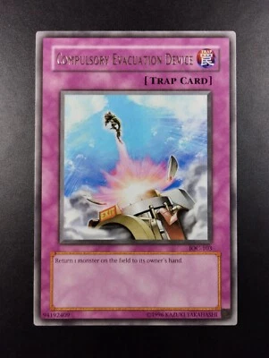 YUGIOH 2004 | COMPULSORY EVACUATION DEVICE | IOC-103 | NA PRINT | RARE | NM - Bild 1 von 4
