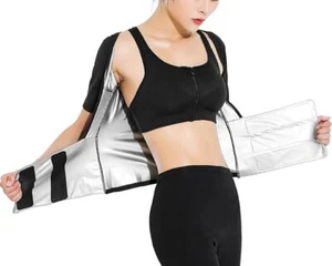 Gilet regolavita slim brucia grassi sudore perdita di peso body shaper tuta sauna cintura - Foto 1 di 6