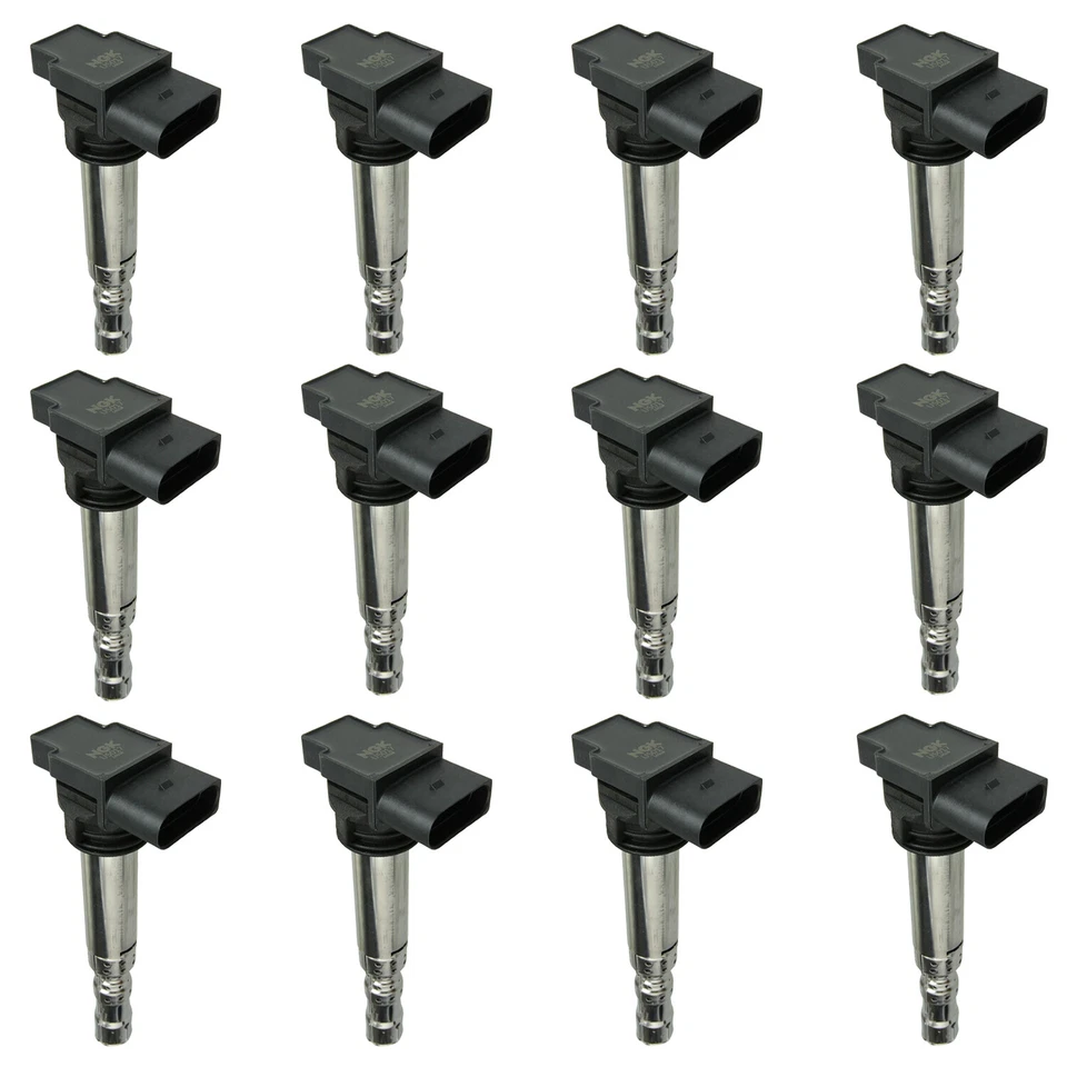 NGK COP (Pencil Type) Ignition Coil Set (12 Pieces) 48689 For Audi Bentley W12 Foto 1 de 1
