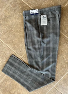 Hart Schaffner Marx Chicago 100% Wool Dress Pants 32R Unhemmed Grey $155 NWT - Picture 1 of 8