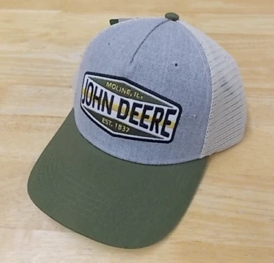 Gorra John Deere, sombrero John Deere Trucker, sombrero trasero de malla, nuevo con etiquetas. 13080721 Foto 1 de 3