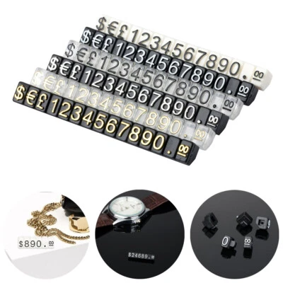 2 Sets Price Tag Cube Adjustable Assembly Pricing Counter Display Stand Label - Image 1 of 4