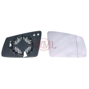 MERCEDES A CLASS 12->17 DOOR MIRROR GLASS SILVER ASPHERIC,HEATED&BASE,RIGHT SIDE - Picture 1 of 4