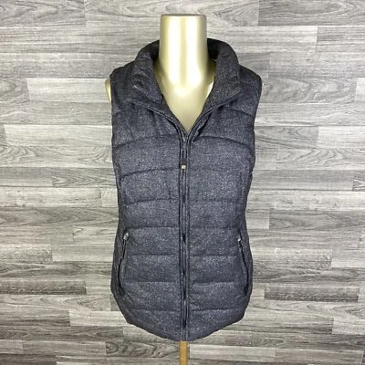 Жилет-пуховик GREEN TEA на молнии черный стеганый с подкладкой женский размер средний - Изображение 1 из 4