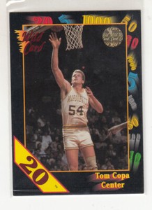 TOM COPA 1991-92 Wild Card NCAA 20 Stripe Parallel #102 Marquette Mint