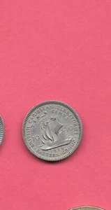 CARIBE ORIENTAL KM5 1956 EN MUY BUEN ESTADO - MONEDA DE 10 CENTAVOS ANTIGUA DE COLECCIÓN MUY FINA - Imagen 1 de 1
