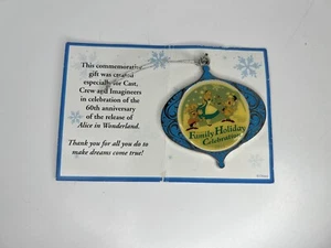 Disney Alice im Wunderland Ornament Metall Gussmitglied Familienurlaub 2011 - Bild 1 von 6