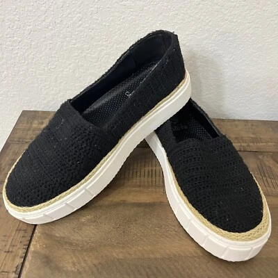 Vince Women’s Espadrille Black Crochet Platform Slip On Sneaker 6.5 - Image 1 of 4