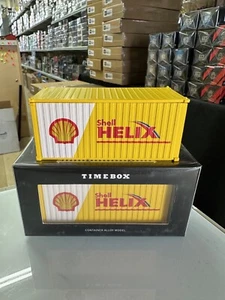 SHELL HELIX CONTAINER OPENING REAR DOORS DIORAMA 1/64 DIECAST BY TIME BOX - Picture 1 of 2