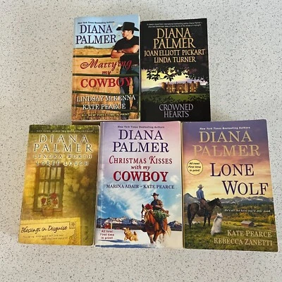 Lot of 5 Diana Palmer + Authors Western Contemporary Romance Paperback Books - Image 1 of 4