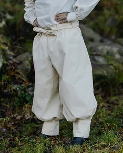 Pantalón Mytholon Offnir Algodón Ligero Natural 3XL Larp Edad Media #14243 - Imagen 1 de 4