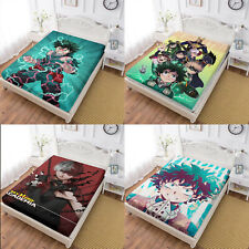 My Hero Academia Fitted Sheet Deep Pocket Bed Sheet 3PCS Bedding Set Pillowcase