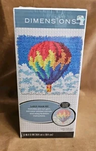 Dimensions Latch Hook Hot Air Balloon 12X12inches 72-75195 NOS - Picture 1 of 4