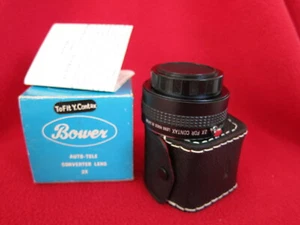 BOWER Brand Auto Tele 2X Converter For Contax/Yashica 35mm Film SLR Cameras - Picture 1 of 7