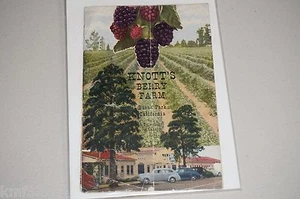Guía de menú vintage 1946 Knott's Berry Farm Buena Park California - Imagen 1 de 8