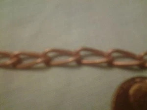 CADENA DECORATIVA RECUBIERTA DE COBRE ESTILO ESLABÓN DE COLECCIÓN 36 pulgadas - Imagen 1 de 3