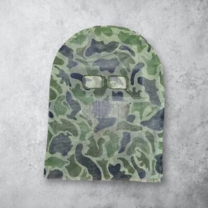 Vintage 70s Camo Knit Camouflage Ski Mask - Picture 1 of 3