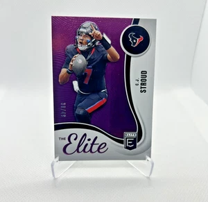 CJ Stroud /49 - 2025 Donruss Elite The Elite Purple Insert #13 -Texans - SP - Picture 1 of 2