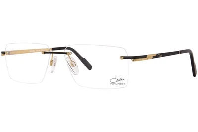 Anteojos Cazal 7097 001 titanio para hombre negro-dorado sin montura forma rectangular 57 mm Foto 1 de 4
