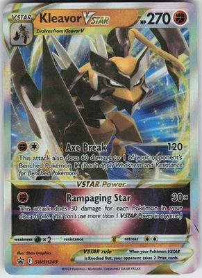 Pokemon Kleavor VSTAR - SWSH249 SWSH: Sword & Shield Promo Cards Promo NM - Image 1 of 2