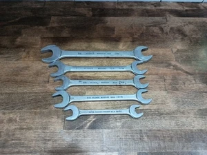 Vlchek 19/32" to 1-1/8" Open End Alloy Wrench Set 5 Pieces USA Vintage - Picture 1 of 6