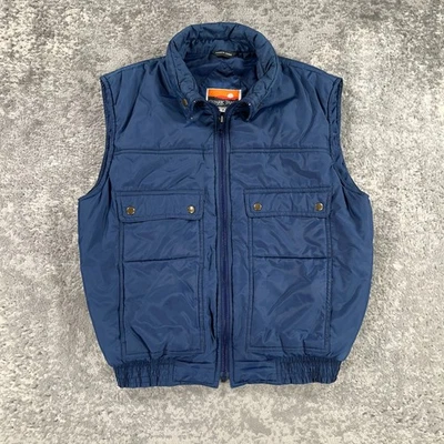 Vintage Ozark Trail Puffer Vest Mens Medium Blue Full Zip 90s Y2K Hiking Outdoor - Image 1 of 4