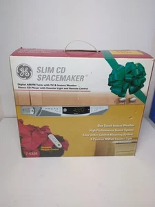 GE Slim Spacemaker Stereo CD Player w/ Remote Control 7-5325 -NEW - Picture 1 of 2