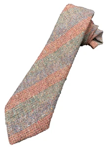 Vtg Tweed Wool Tie Men's Made in Ireland 100% New Wool Donegal Tweed Glencullen - Picture 1 of 5
