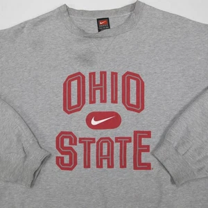 Vintage Ohio State Sweatshirt Herren 2XL grau Nike Center Swoosh Buckeyes 90s - Bild 1 von 11
