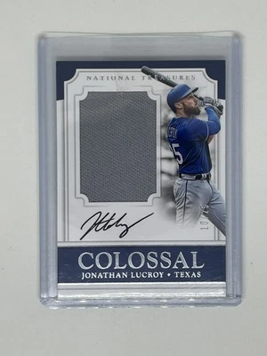 2017 National Treasures Colossal Material Signatures /25 Jonathan Lucroy Auto - Image 1 of 2