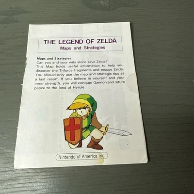 Mapa original de Nintendo The Legend of Zelda mapas y estrategias NES RARO Foto 1 de 4
