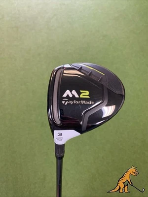 Bom LH TaylorMade M2 15* 3-Wood Reax 65g grafite rígido flexível - Imagem 1 de 4
