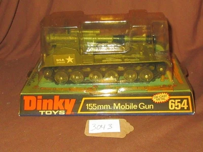 Vintage DINKY TOYS - 654 - US MOBILE GUN 155MM - CANON - 1970 - 1/50 - England - Image 1 of 4