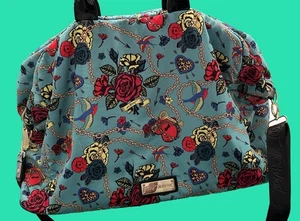 Betsey Johnson Duffle Bag Teal Blue - Picture 1 of 4