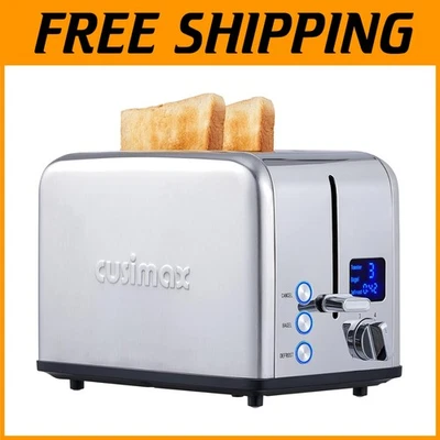 LED Display 2 Slice Toaster, 6 Settings, Extra-wide Slots - Image 1 of 4