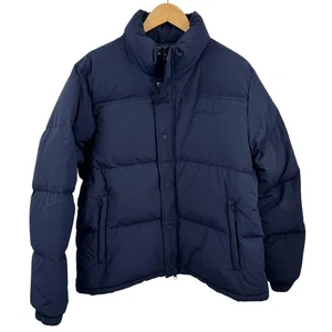 Madhappy Winter 1 Puffer Jacket Mens L Navy Blue Down Feather Insulated Warm - Picture 1 of 10