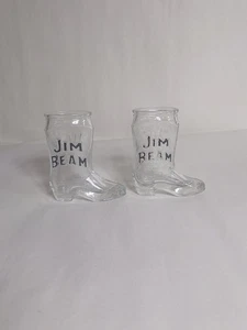 2 vasos de chupito vintage Jim Beam Kentucky bourbon para botas de vaquero - Imagen 1 de 6