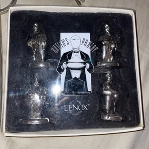 Lenox Butler’s Pantry Metall Tischkartenhalter 4er Set Silber Butler - Bild 1 von 3