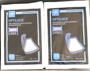 Medline OPTILOCK Medicazione non adesiva super assorbente per ferite 8 x 12 lotto di 2 - Foto 1 di 4