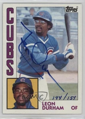 2004 Topps Originals Signature Edition Buyback /151 Leon Durham (1984) Auto - Image 1 of 2