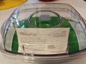 Pampered Chef Cool & Serve Square Tray Small Potluck Picnic Party #2487 NEW - Picture 1 of 4